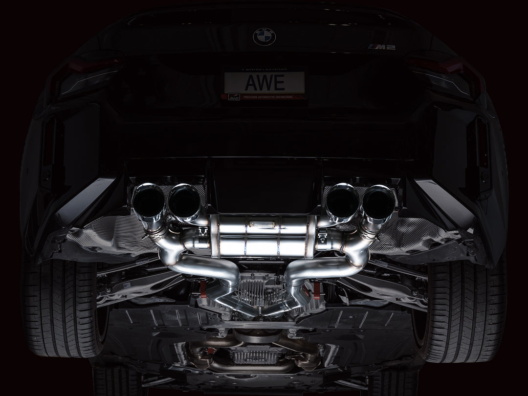 AWE SwitchPath™ Exhaust for BMW G87 M2 - Chrome Silver Tips