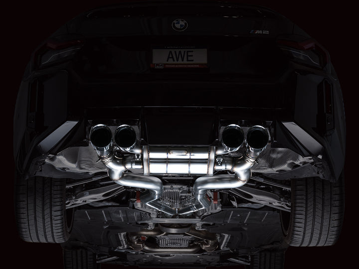 AWE SwitchPath™ Exhaust for BMW G87 M2 - Chrome Silver Tips