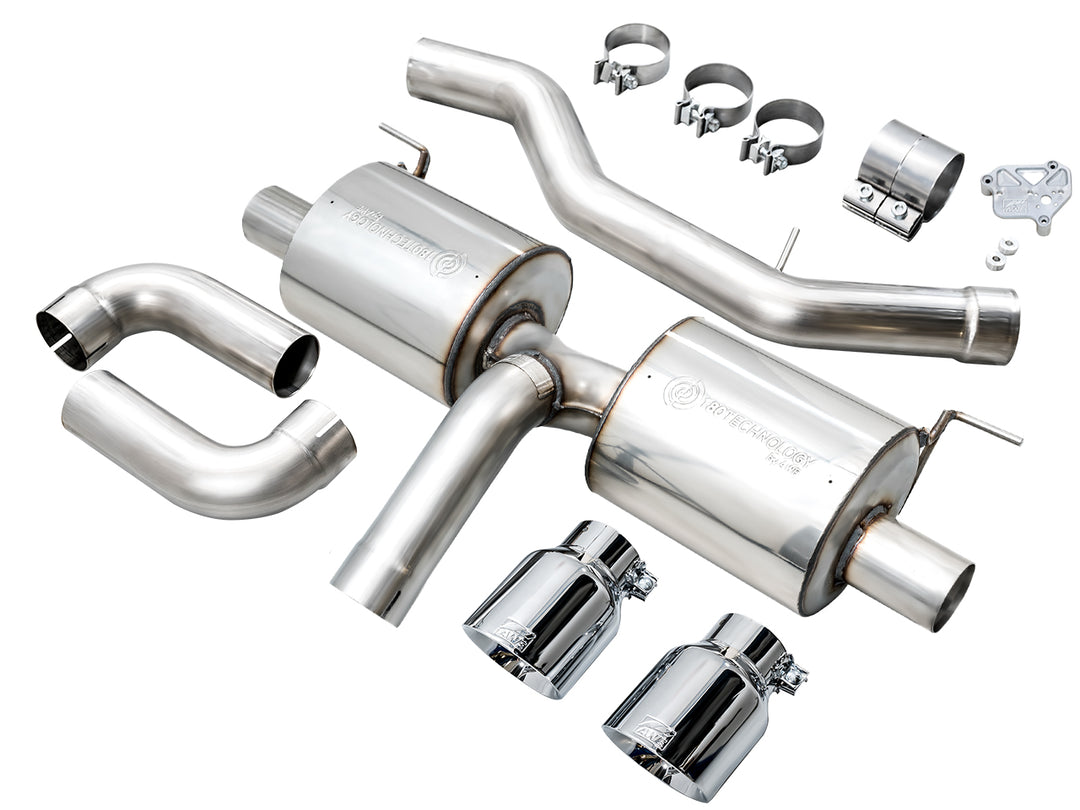 AWE Touring Edition Axle Back Exhaust for BMW G2X 330i/430i - Chrome Silver