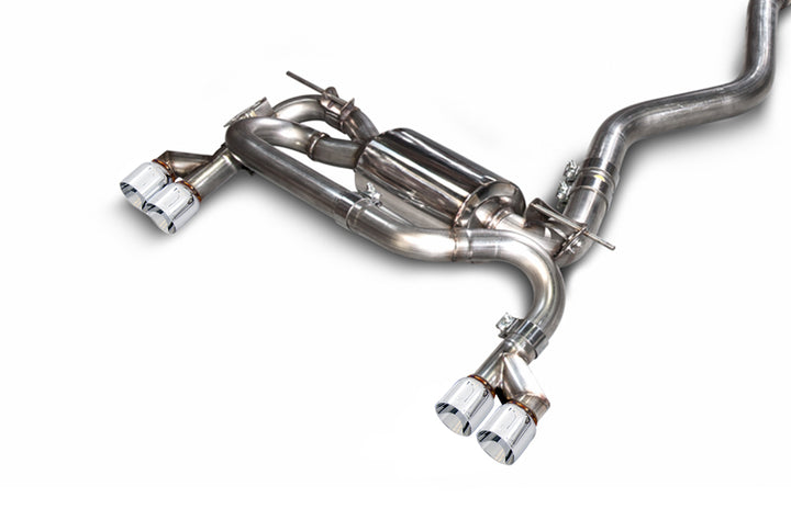 AWE Touring Edition Axle-back Exhaust, Quad Outlet for BMW F3X N20/N26 328i/428i - Chrome Silver Tips (80mm)