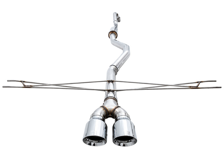 AWE Track Edition Exhaust for 10th Gen Civic Si Coupe / Sedan (includes Front Pipe) - Dual Chrome Silver Tips