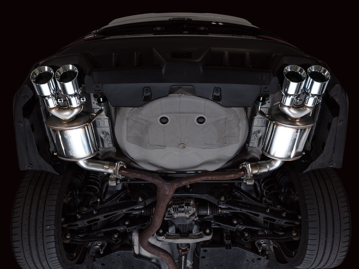 AWE Touring Edition Axleback Exhaust for VB Subaru WRX - Chrome Silver Tips