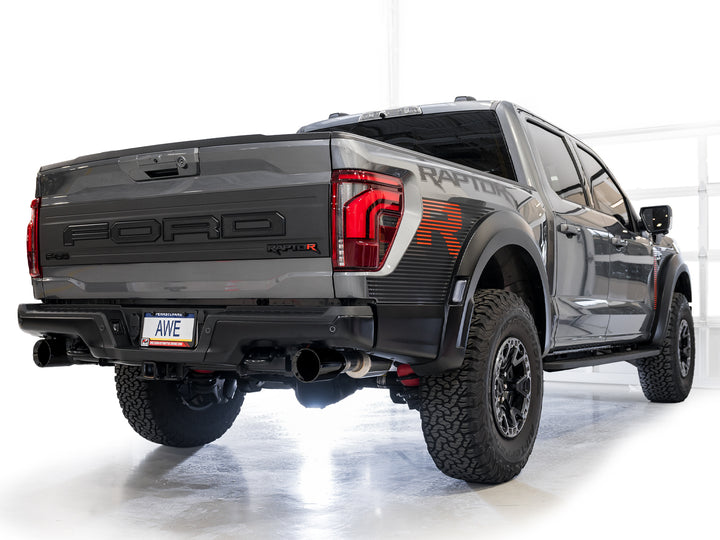 AWE SwitchPath™ Exhaust for Gen 3 Raptor R - Diamond Black Tips
