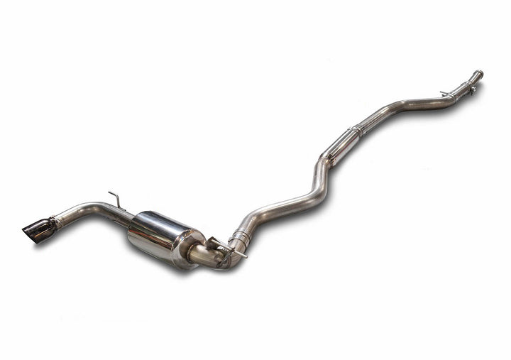 AWE Touring Edition Exhaust + Performance Mid Pipe for BMW F30 320i, Single Side - Diamond Black Tip (102mm)