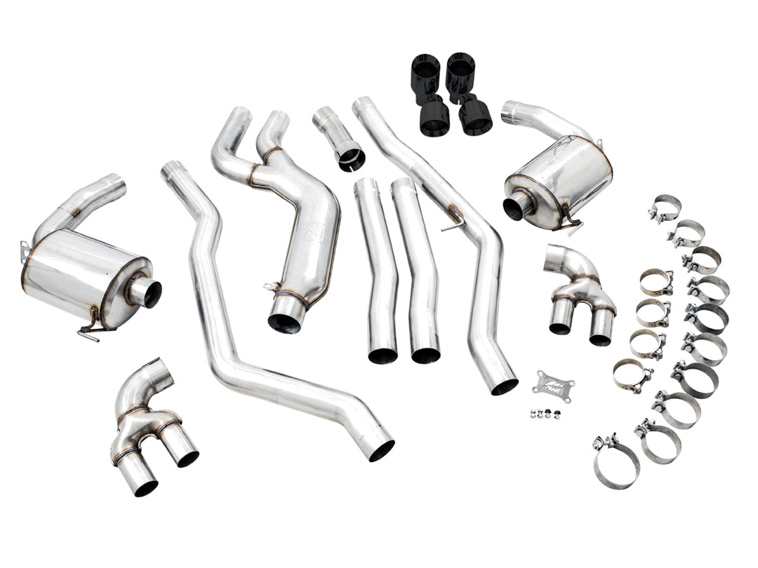 AWE Non-Resonated Touring Edition Exhaust for G2X M340i / M440i - Diamond Black Tips