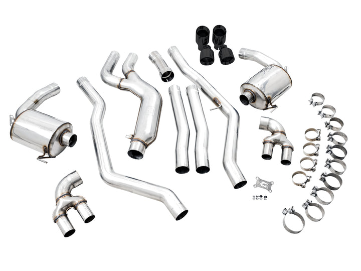 AWE Non-Resonated Touring Edition Exhaust for G2X M340i / M440i - Diamond Black Tips