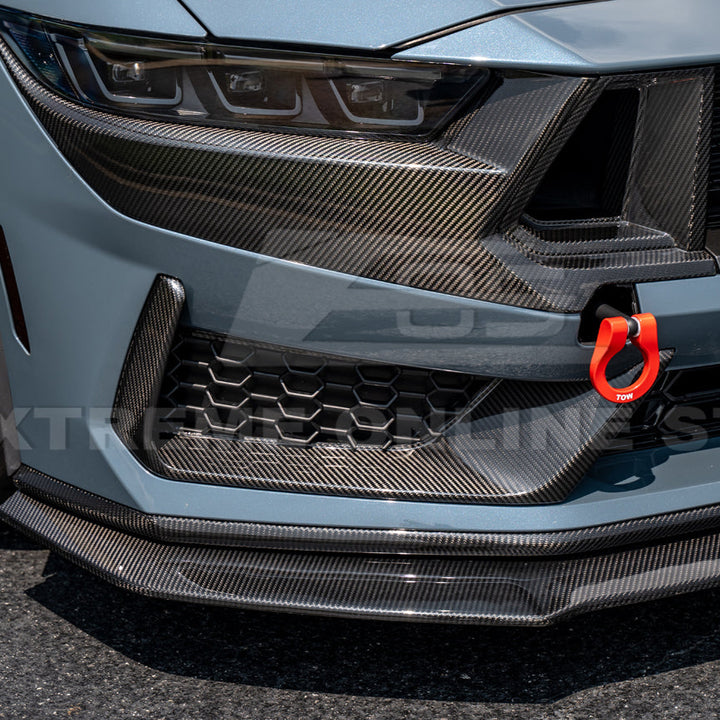 2024+ Ford Mustang Dark Horse DRY CARBON FIBER Front Grille Insert