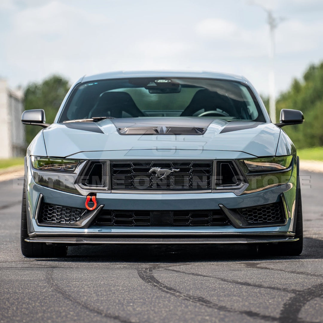 2024+ Ford Mustang Dark Horse DRY CARBON FIBER Front Grille Insert