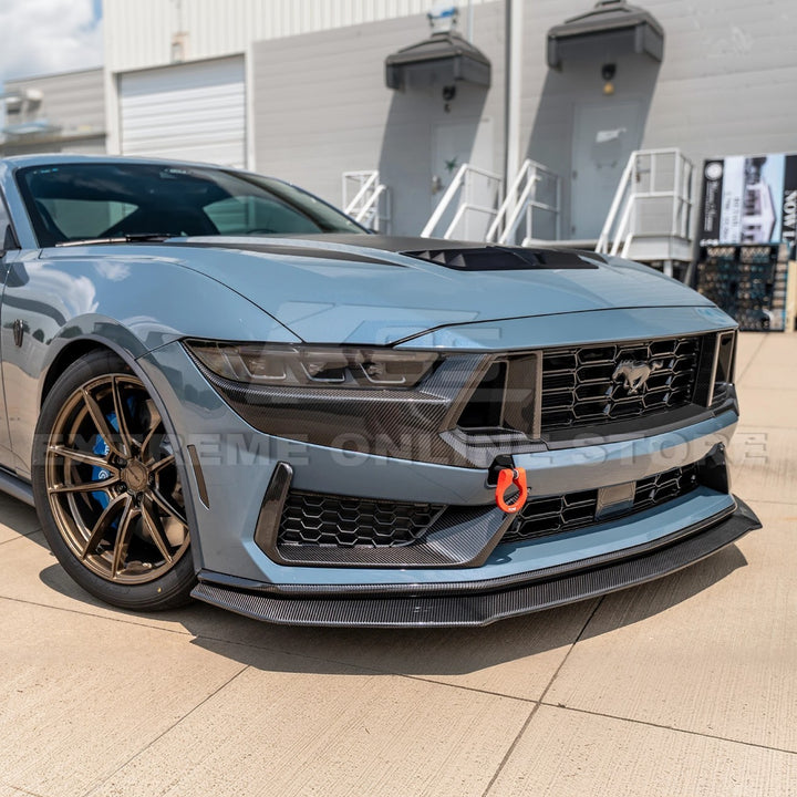 2024+ Ford Mustang Dark Horse DRY CARBON FIBER Front Grille Insert