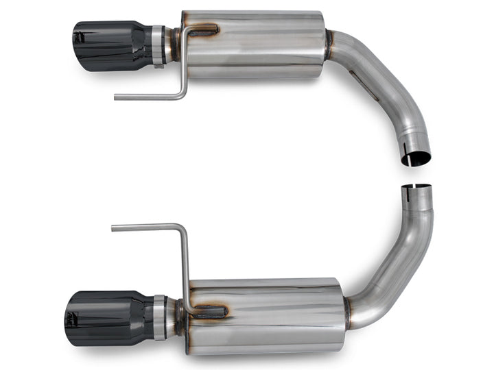 AWE Touring Edition Axle-back Exhaust for S550 Mustang EcoBoost - Diamond Black Tips