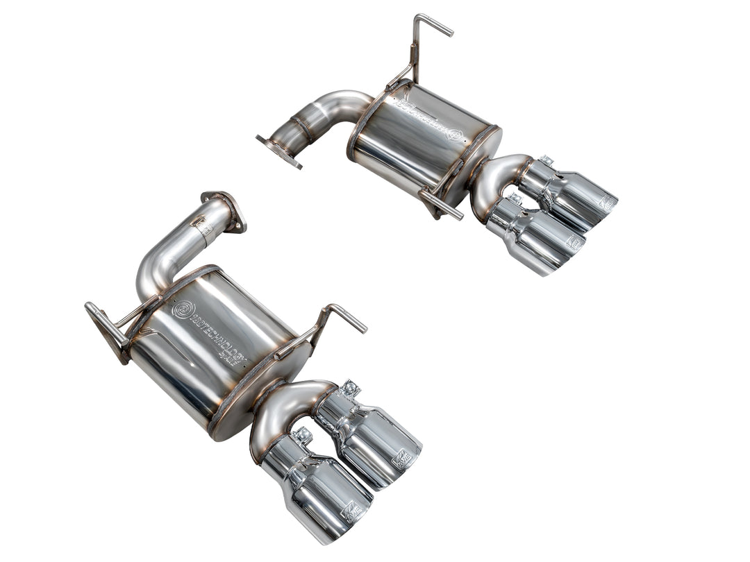 AWE Touring Edition Axleback Exhaust for VB Subaru WRX - Chrome Silver Tips