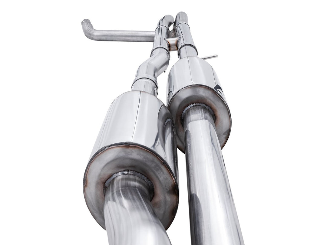 AWE 0FG Catback Exhaust for Silverado ZR2/Sierra AT4X - Dual Bashguard (no tips)