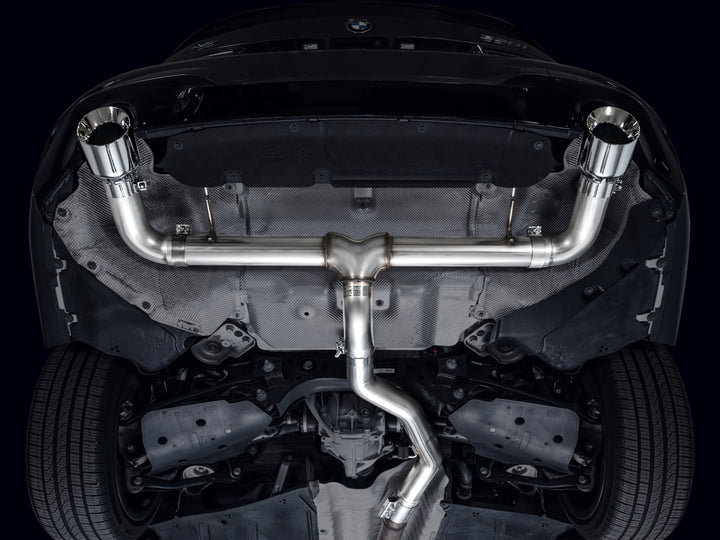 AWE Track Edition Axleback Exhaust for BMW G2X 330i/430i - Chrome Silver