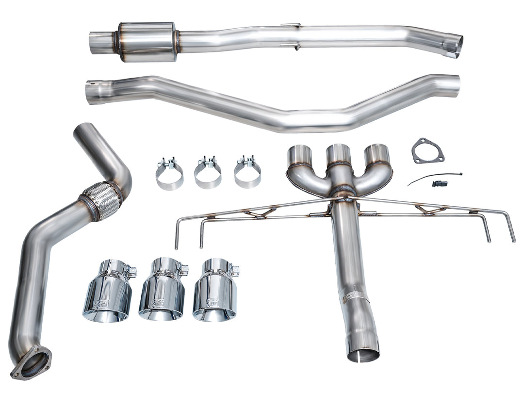 AWE Track Edition Exhaust for DE5 Integra Type-S - Triple Chrome Silver Tips