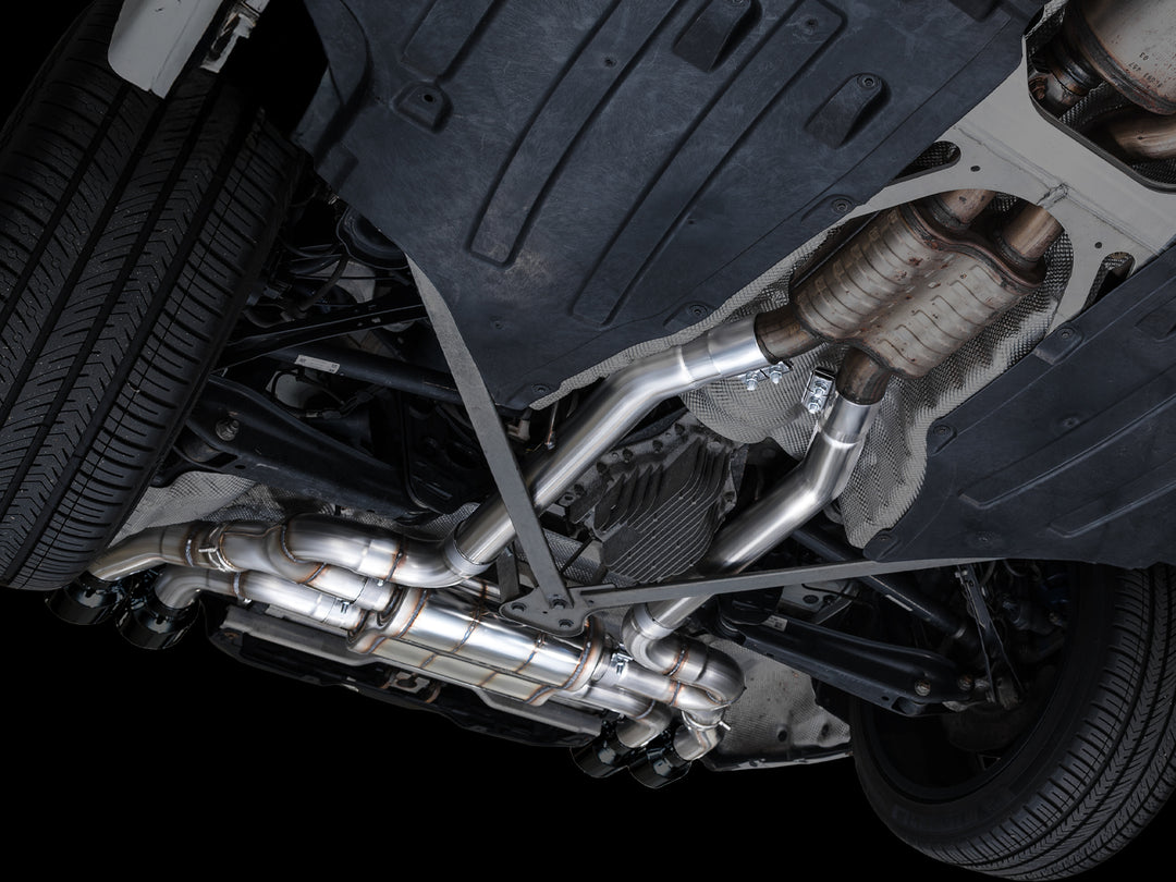 AWE Valved SwitchPath™ Axleback Exhaust for BMW F97 X3 M / F98 X4 M - Diamond Black Tips