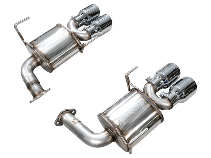 AWE Touring Edition Axleback Exhaust for VB Subaru WRX - Chrome Silver Tips