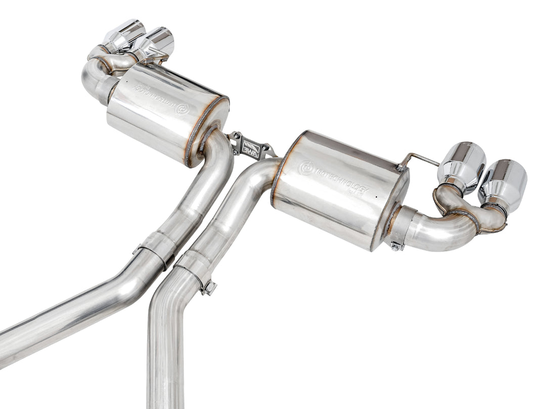 AWE Non-Resonated Touring Edition Exhaust for G2X M340i / M440i - Chrome Silver Tips