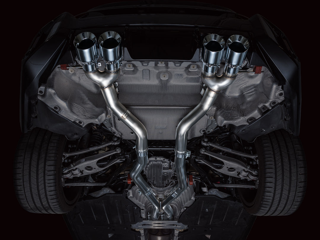 AWE Track Edition Exhaust for BMW G87 M2 - Chrome Silver Tips