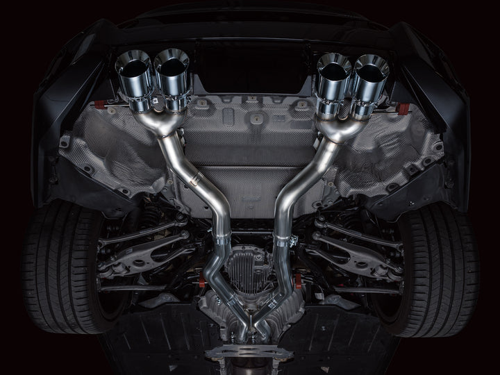 AWE Track Edition Exhaust for BMW G87 M2 - Chrome Silver Tips