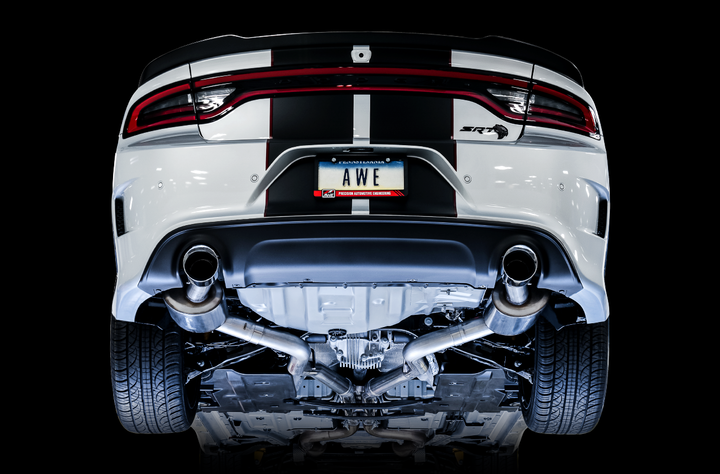 AWE Touring Edition Exhaust for 15+ Charger 6.4 / 6.2 SC - Chrome Silver Tips