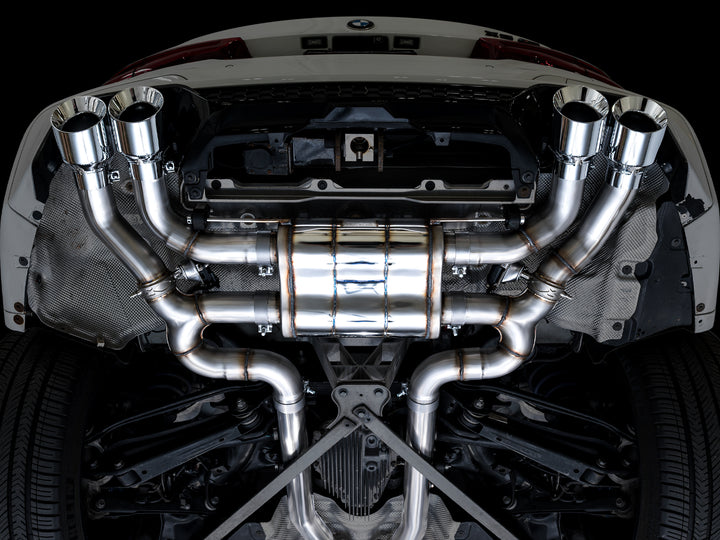 AWE Valved SwitchPath™ Axleback Exhaust for BMW F97 X3 M / F98 X4 M - Chrome Silver Tips