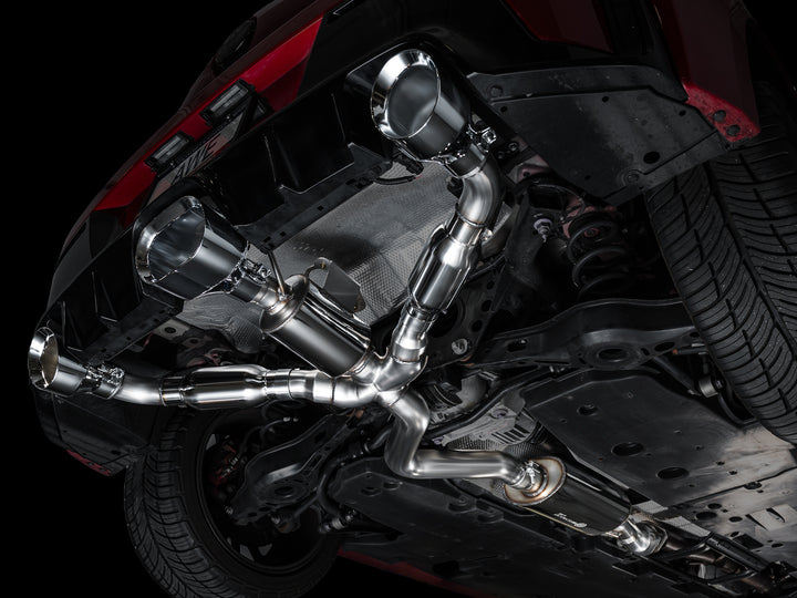 AWE Touring Edition Exhaust for GR Corolla - Chrome Silver Tips