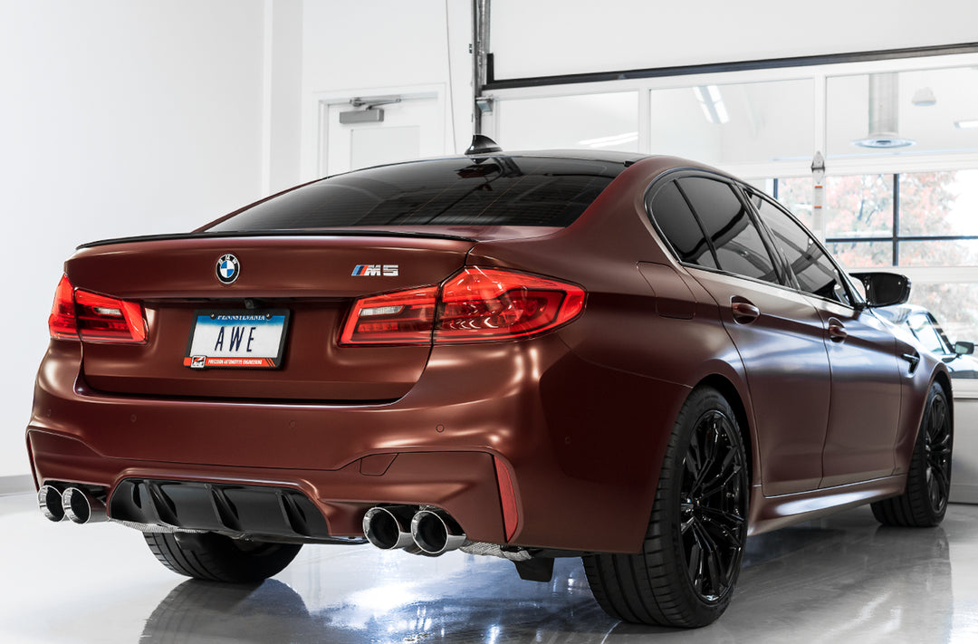 AWE SwitchPath™ Axleback Exhaust for BMW F90 M5 - Diamond Black Tips