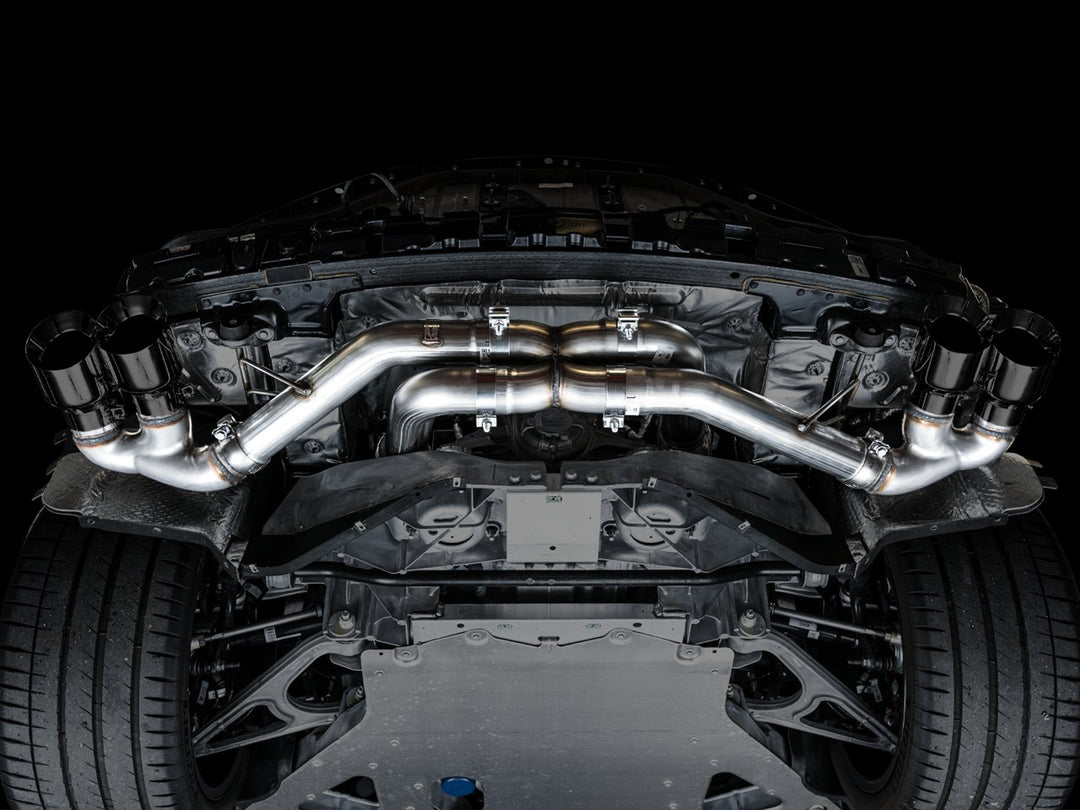 AWE Track Edition Exhaust for C8 Corvette -- Diamond Black Tips