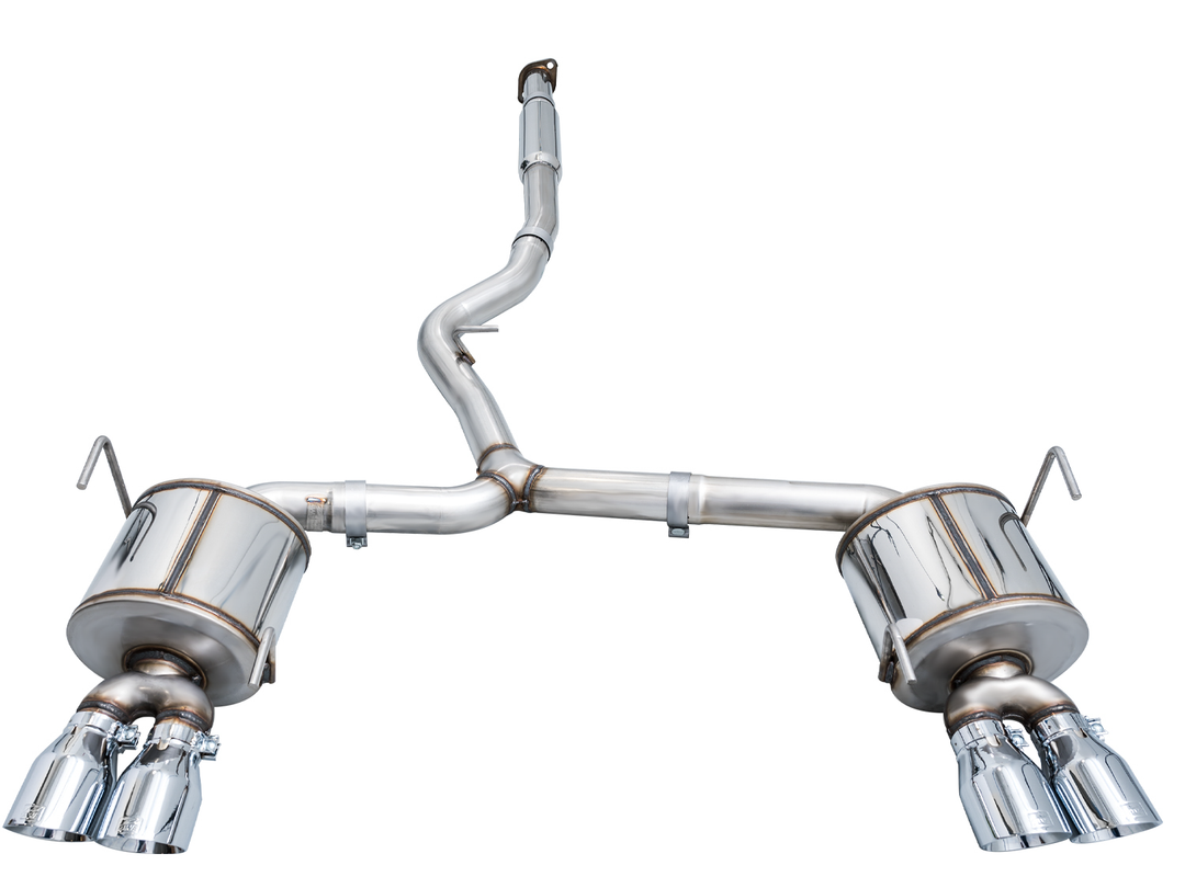 AWE Touring Edition Exhaust for VB Subaru WRX - Chrome Silver Tips