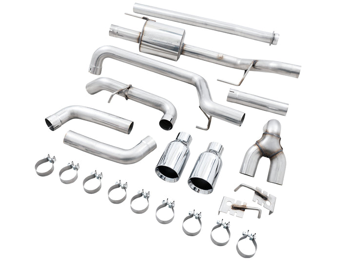 AWE 0FG Dual Split Rear Exhaust for &