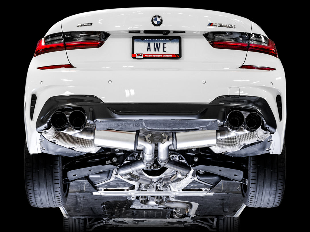 AWE Non-Resonated Touring Edition Exhaust for G2X M340i / M440i - Diamond Black Tips