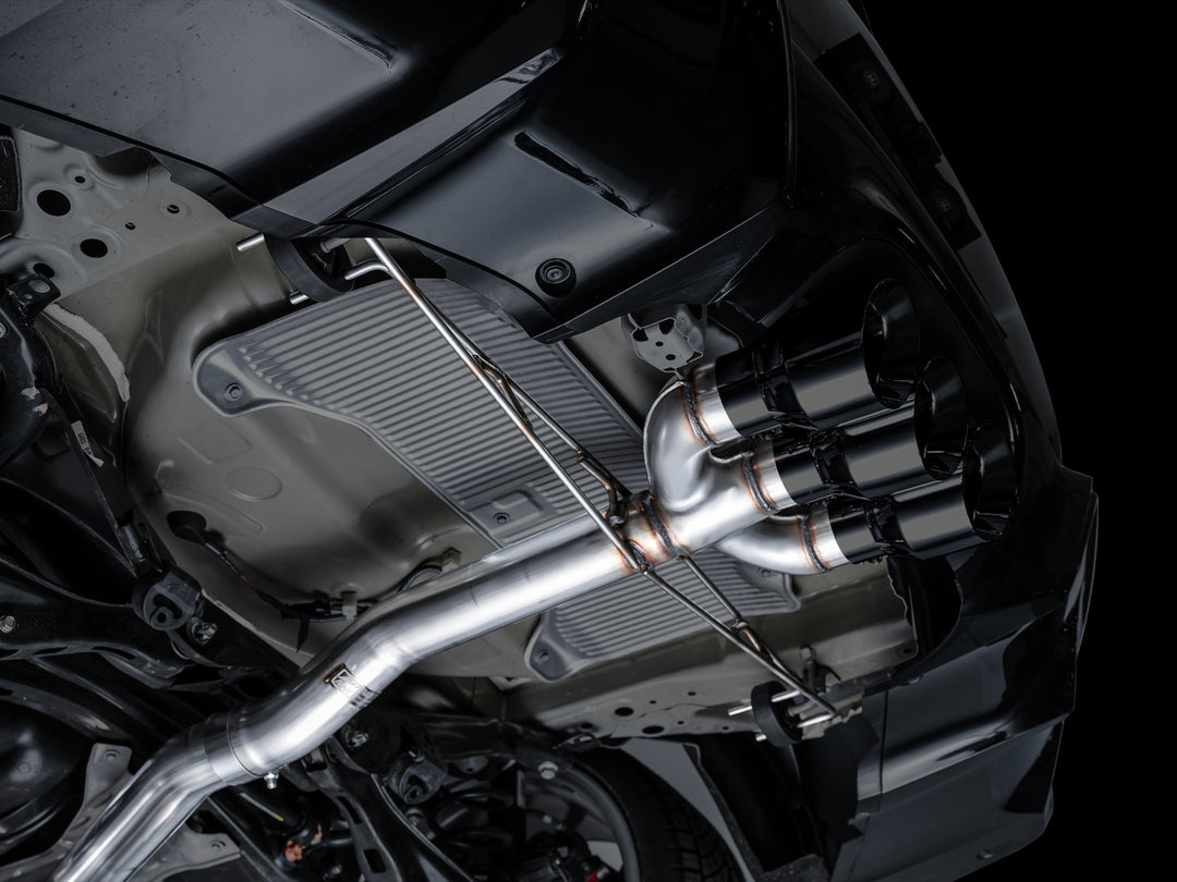 AWE Track Edition Exhaust for DE5 Integra Type-S - Triple Diamond Black Tips