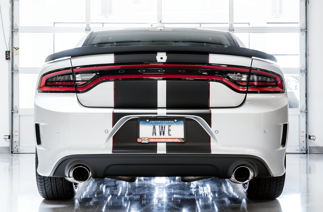 AWE Touring Edition Exhaust for 17+ Charger 5.7 - Chrome Silver Tips