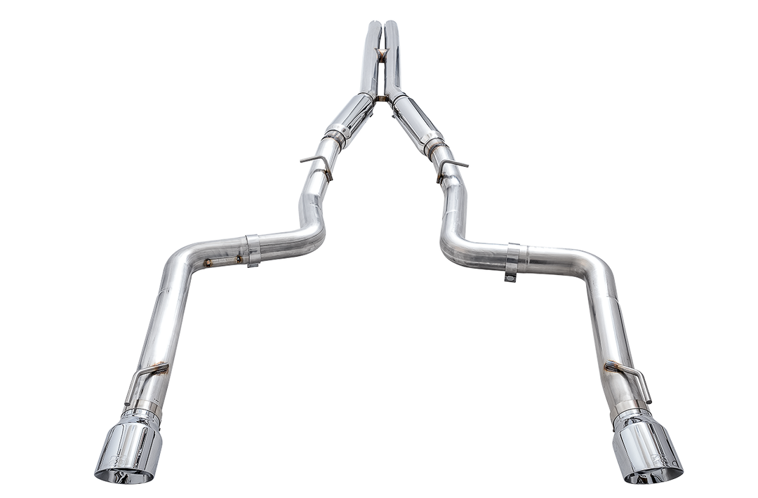 AWE Track Edition Exhaust for 15+ Charger 6.4 / 6.2 SC - Chrome Silver Tips