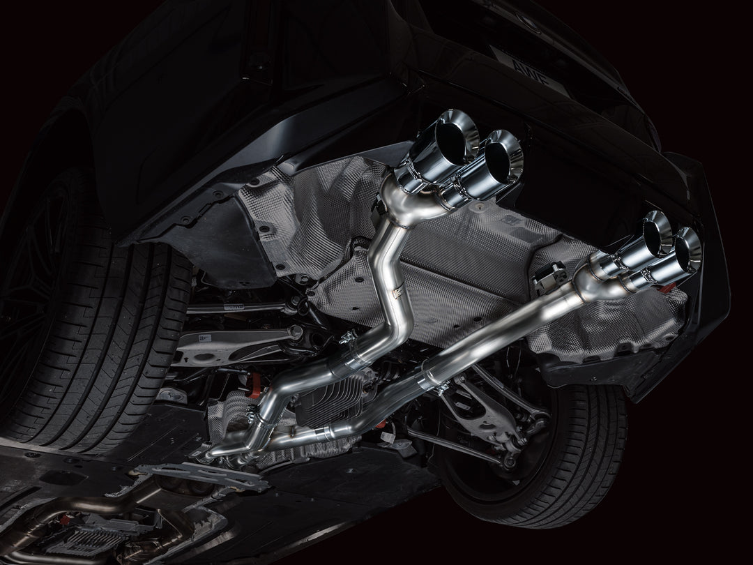 AWE Track Edition Exhaust for BMW G87 M2 - Chrome Silver Tips