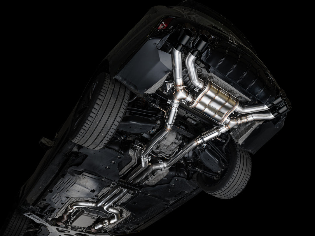 AWE SwitchPath™ Exhaust for Cadillac CT4-V Blackwing - Diamond Black Tips