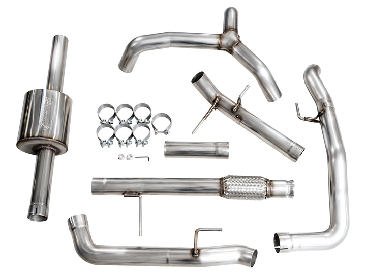 AWE 0FG Catback Split Rear Exit Exhaust for 4th Gen Silverado/Sierra 1500 5.3L (with bumper cutouts) - OE Tips