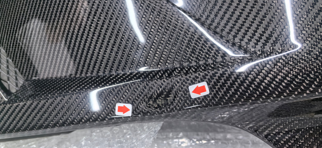 2018-23 Ford Mustang S550 | GTD Style Primed Black Front Side Vented Fenders outlet Type 1 FENDER-1036-BKCF