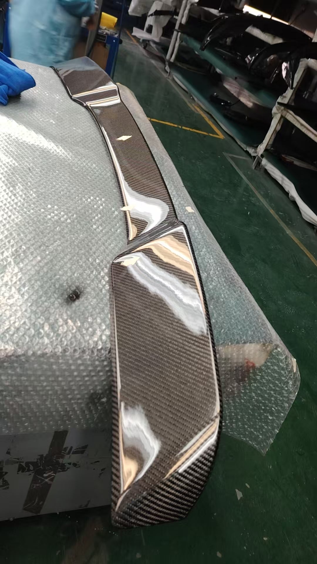 Corvette C6 ZR1 Extended Rear Trunk Spoiler outlet Type 8 SPOILER-218-BKCF
