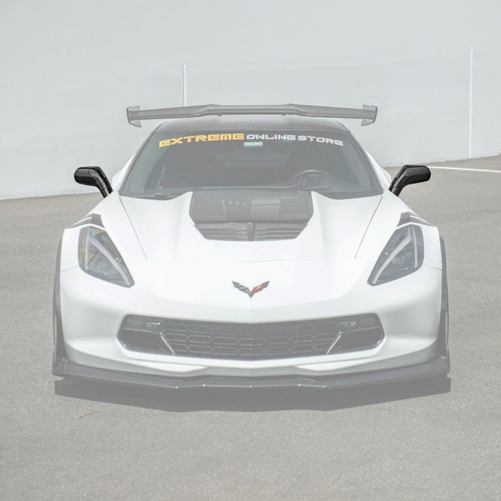 Corvette C7 Dry Carbon Fiber Side Mirror Cover Overlays