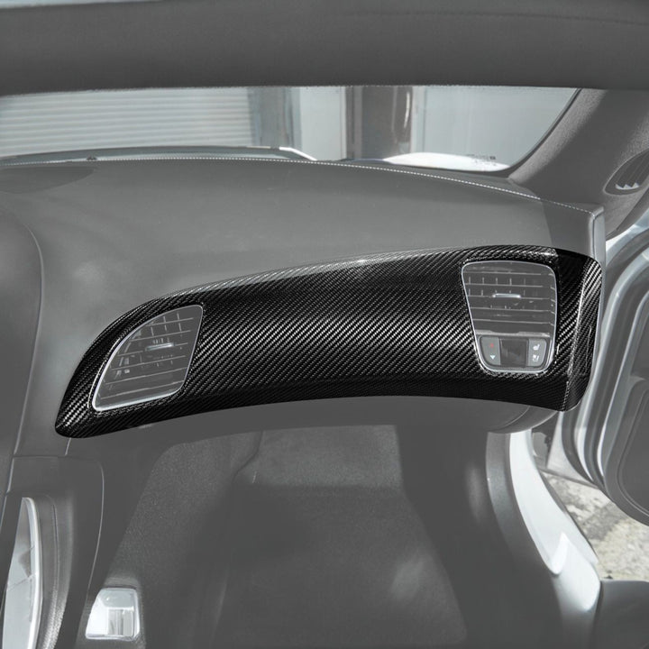 Corvette C7 Dry Carbon Fiber Passenger Side Dash Air Duct Vent Panel Cover