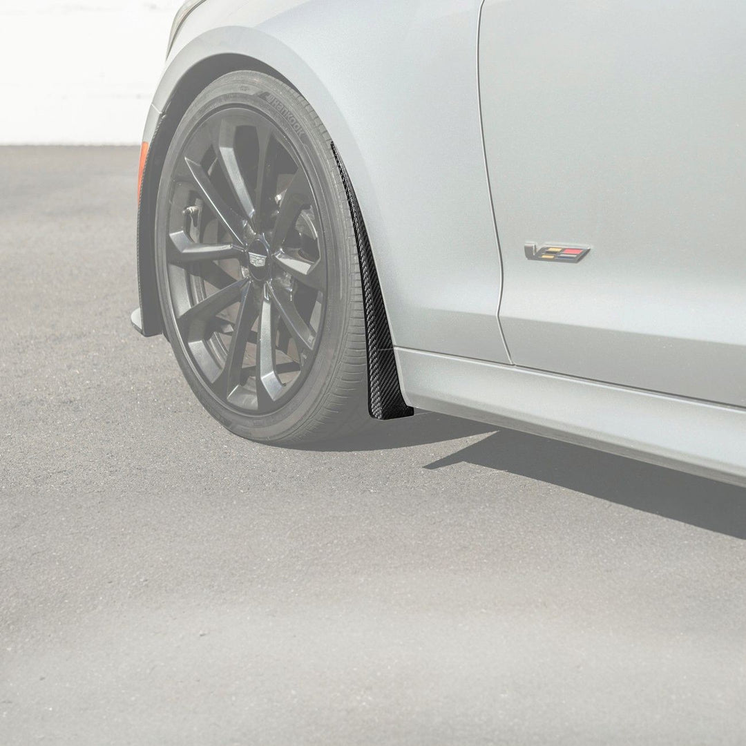 2016-2019 Cadillac ATS-V Dry Carbon Fiber Front Mud Flaps Splash Guards
