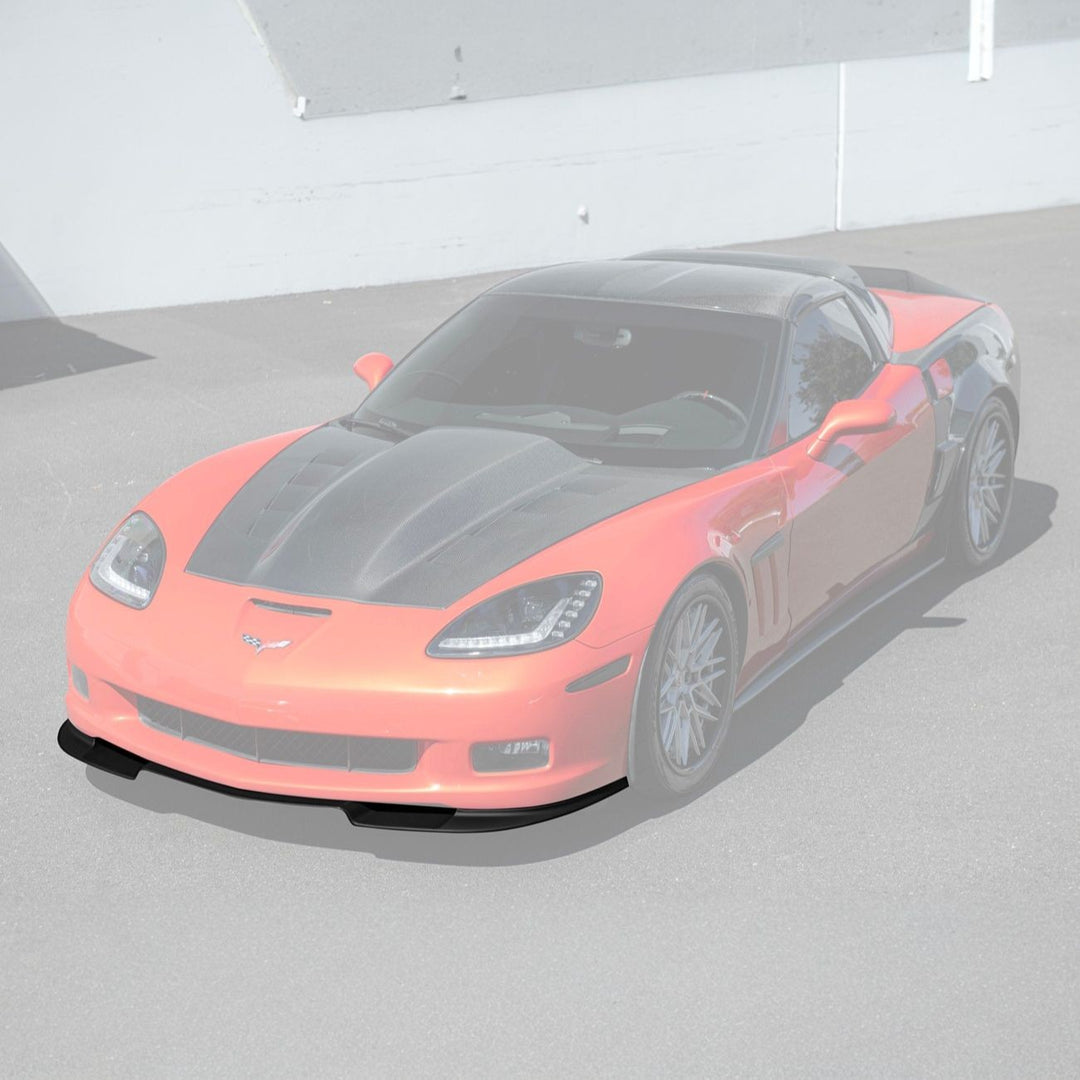 Corvette C6 ZRA1 Style Front Bumper Lip Splitter
