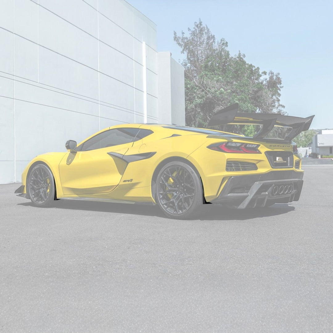 Corvette C8 Dry Carbon Fiber Front &amp; Rear Mud Flaps