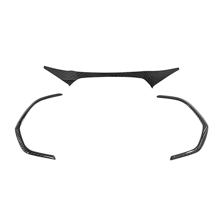 Corvette C7 Dry Carbon Fiber Gauge Cluster Trim Cover Set