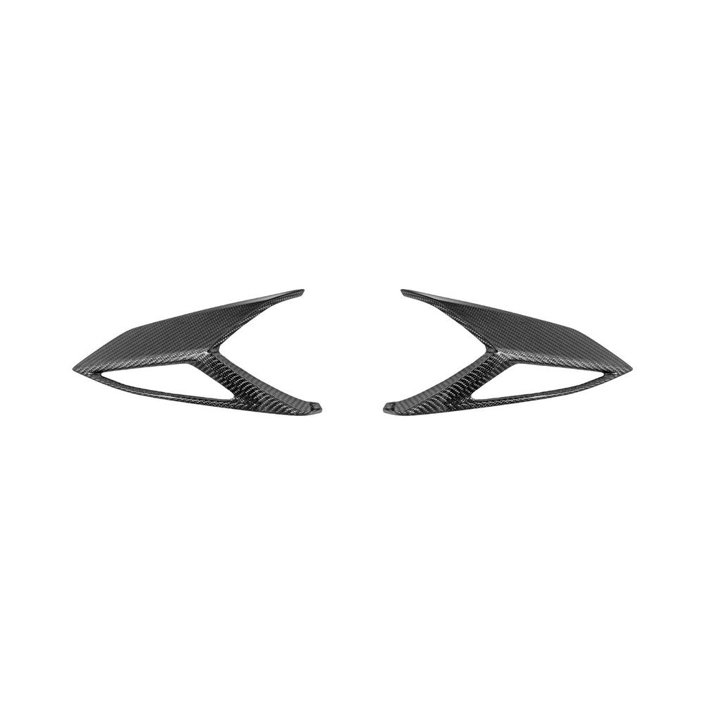 Corvette C8 Dry Carbon Fiber Rear Taillight Side Trim Panel Cover Overlays