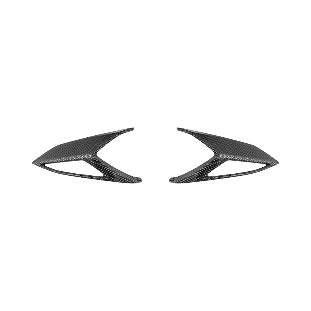 Corvette C8 Dry Carbon Fiber Rear Taillight Side Trim Panel Cover Overlays
