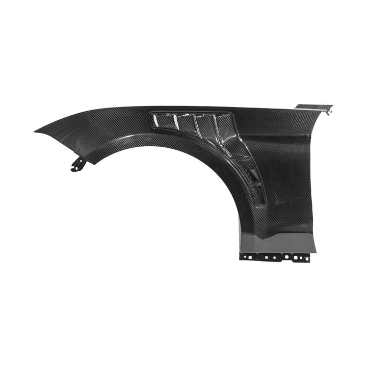 2018-2023 Ford Mustang Dry Carbon Fiber GT500 Style Side Vented Fender Pair