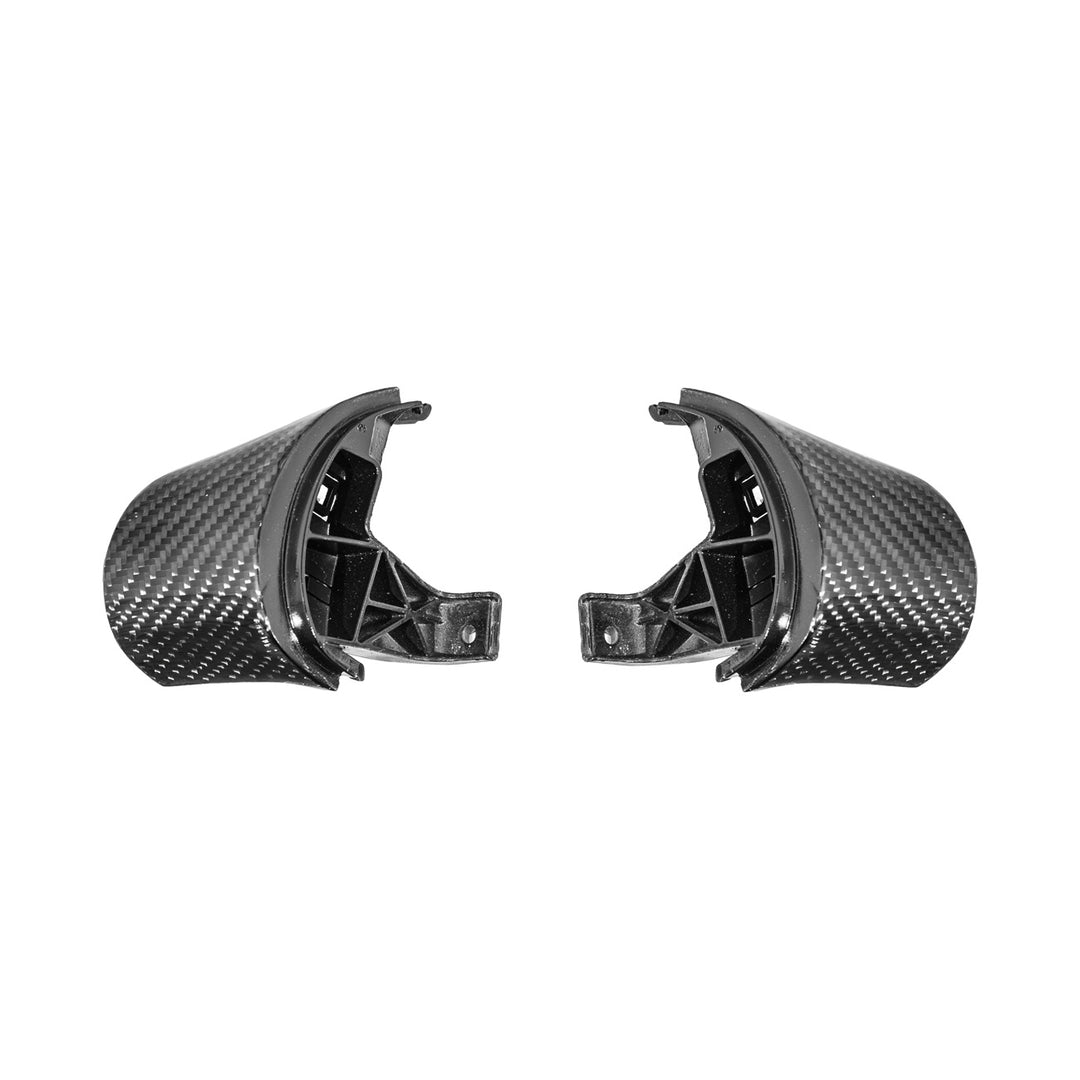 Corvette C6 Dry Carbon Fiber Steering Wheel Button Control Bezel Covers