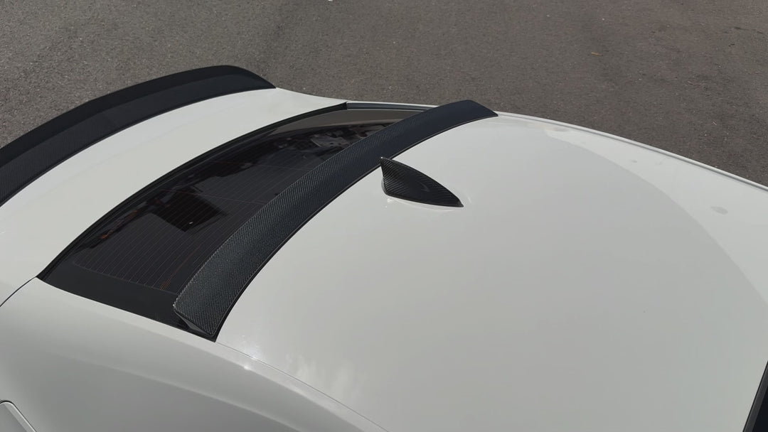2020-Up Cadillac CT4 CT4-V | Carbon Fiber Rear Roof Top Window Spoiler Kit